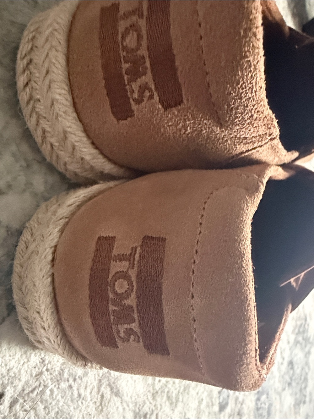 Toms Women's Suede Loafers in Chestnut - Picture 4 of 5